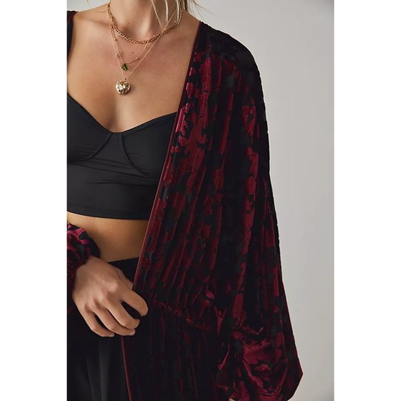 FREE PEOPLE Magic Hour Kimono / Midnight Combo - Picture 2 of 10